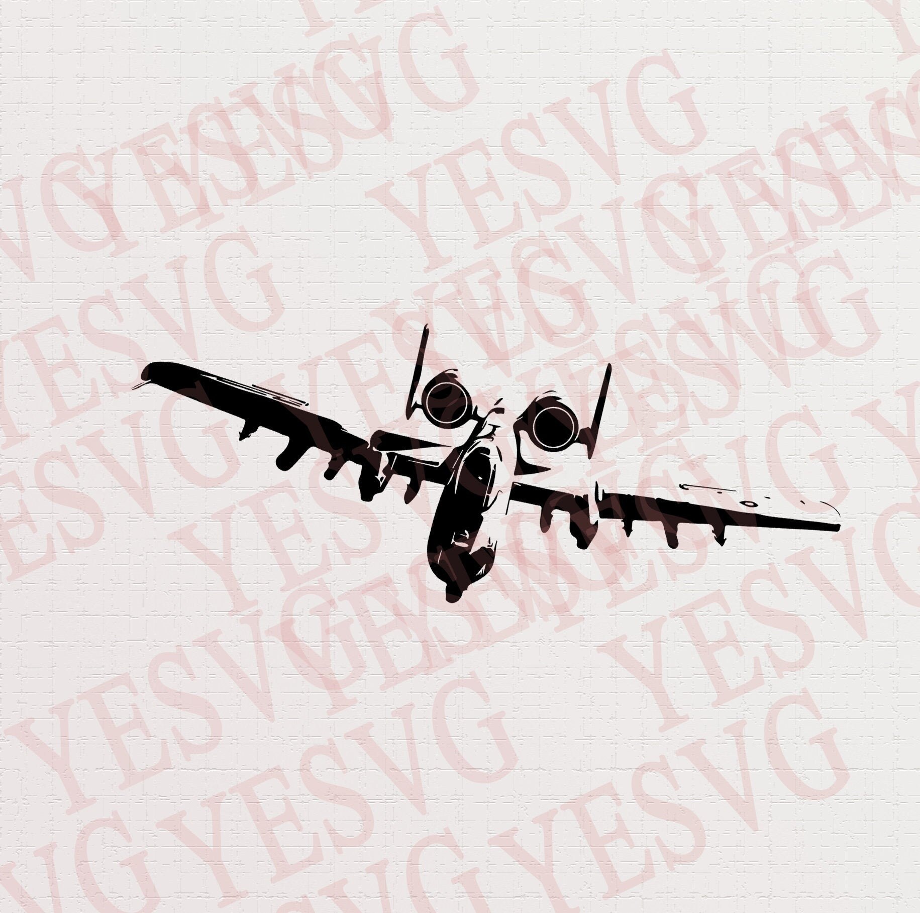 A10 Plane Svg USAF Svg A10 Warthog Svg Jet Svg Silhouette - Etsy