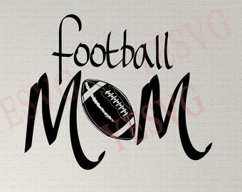 Football Mom SVG file, Football svg, Superbowl clipart, Cut files for Cricut, Football silhouette, Wilson ball svg, dxf, eps, png, svg