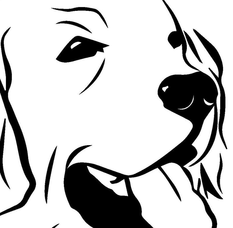 Download Dog svg Golden Retriever SVG file Dog head svg Clipart dog | Etsy