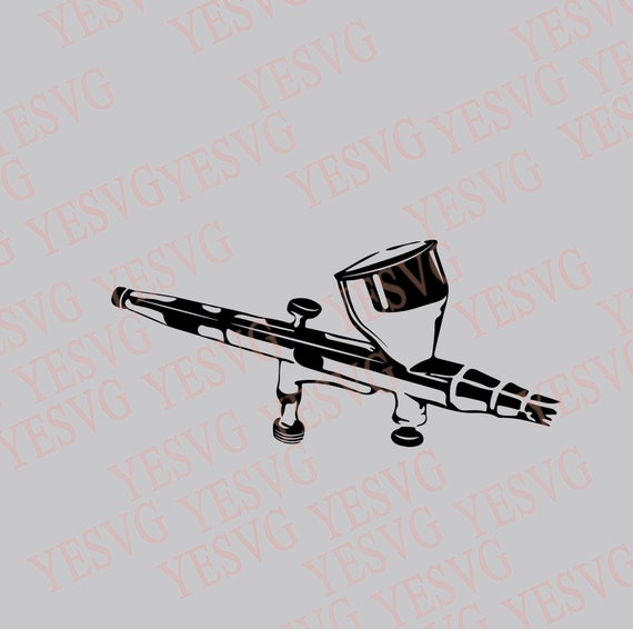 Airbrush SVG Air Brush Vector Tan Supplies Artist Clip Art Etsy