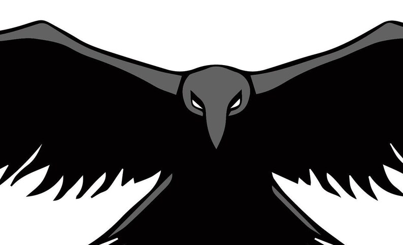 Download Flying Raven SVG file Crow svg Bird clipart Raven SVG | Etsy