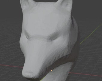 Apex Legends loba's staff wolf head STL file for 3D printing