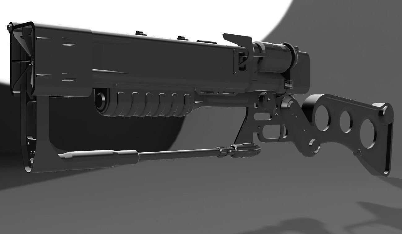 Fallout Laser Rifle STL File for 3D Printing Etsy