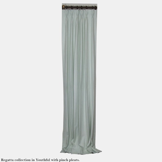 Natural Fiber Solid Colored Curtains Regatta Collection Etsy