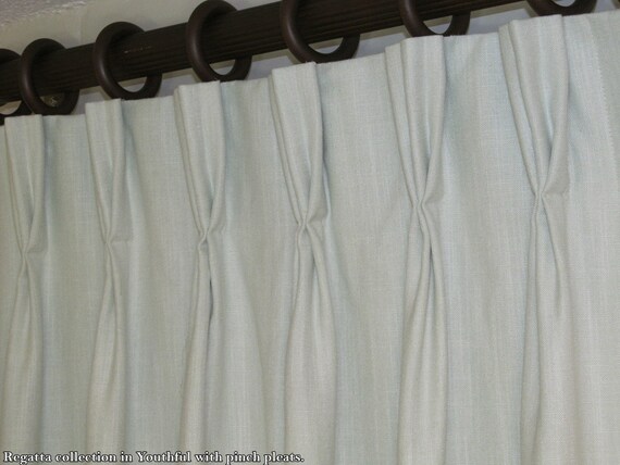 Natural Fiber Solid Colored Curtains Regatta Collection Etsy
