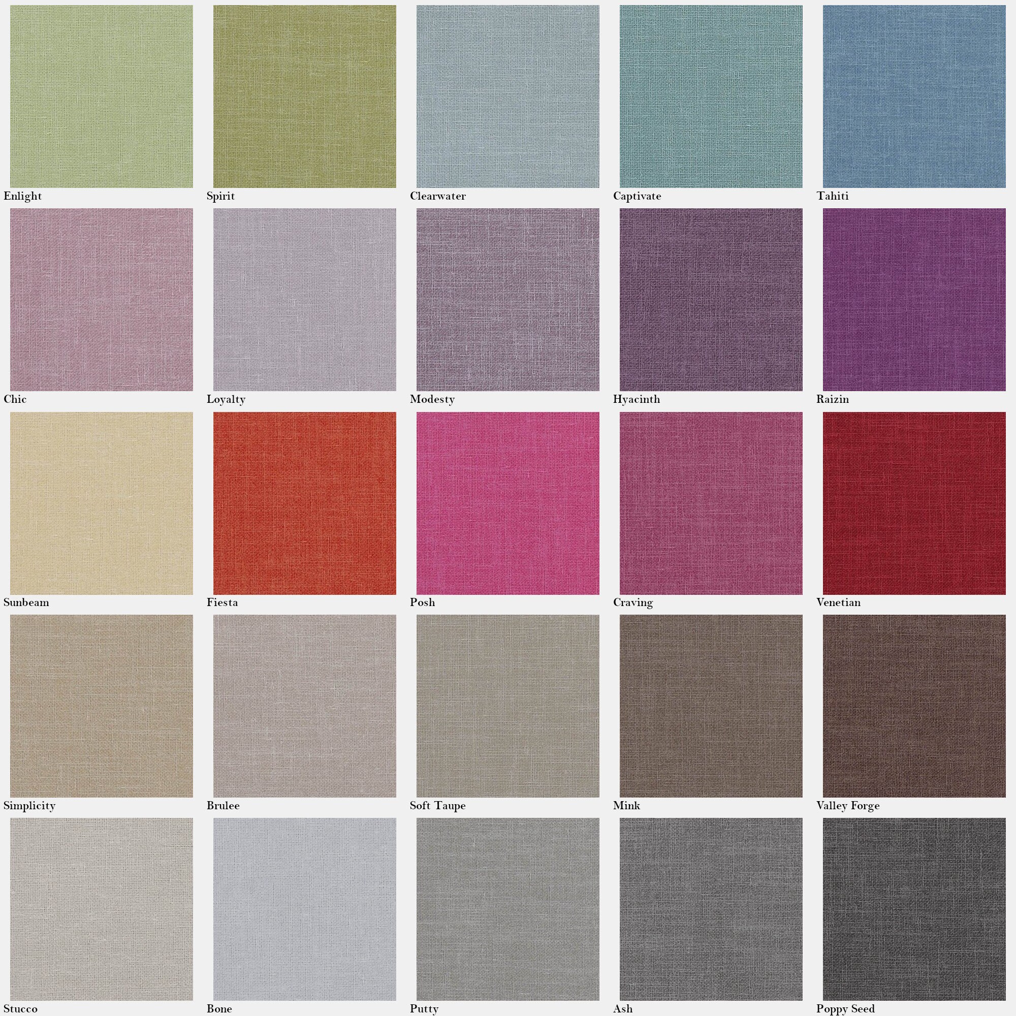 Legacy solidcolored faux linen drapery fabric swatches Etsy