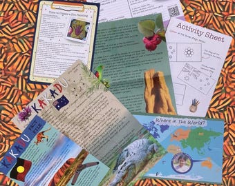 Digital Download Travel Adventure Letter and Activity Pack for Children - Kakadu Educational Printable