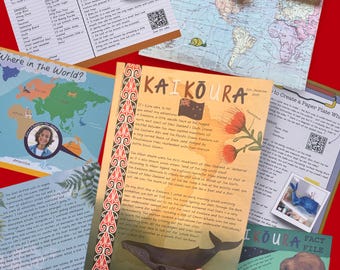Digital Download Travel Adventure Letter and Activity Pack for Children - Kaikoura Educational Printable Digital