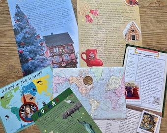 Digital Download Travel Adventure Letter and Activity Pack for Children - Colmar Educational Printable