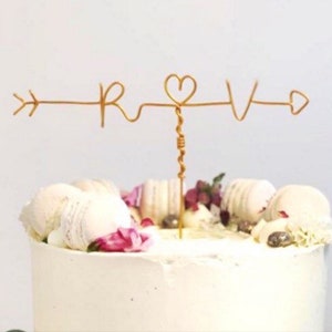 Cake topper Iniciales - Personalizado