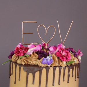 Cake topper Iniciales - Personalizado