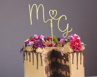 Initials Cake topper - Custom