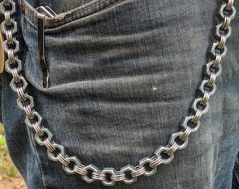 23-32 Inch Assort Chainmail Wallet chain Stainless-Choice 2nd color Biker larp 23-32 Inch Assort Chainmail Wallet chain Stainless-Choice 2nd color Biker larp