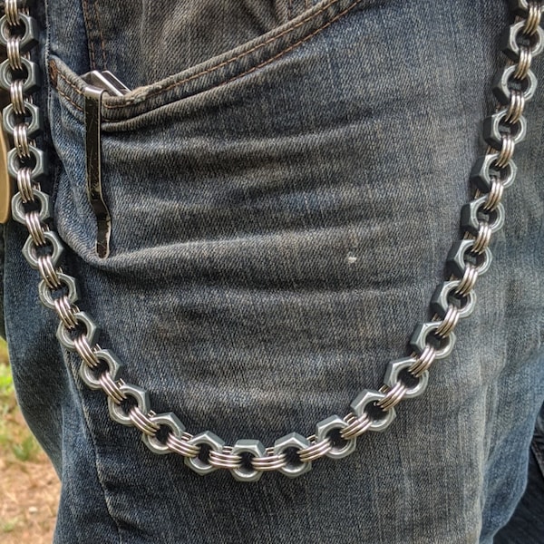 Stainless Nut Wallet Chain