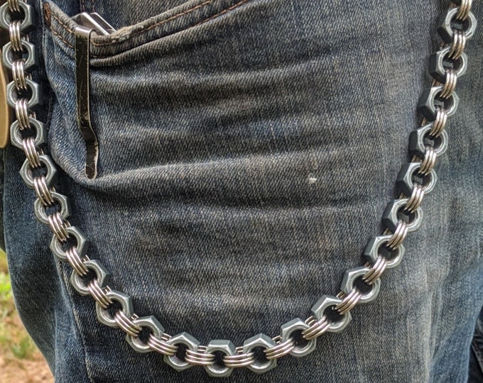 Stainless Nut Wallet Chain