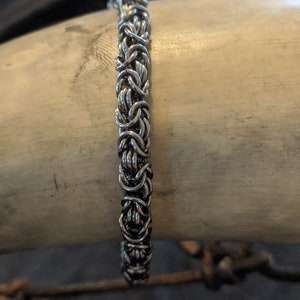 Fine stainless Byzantine Bracelet