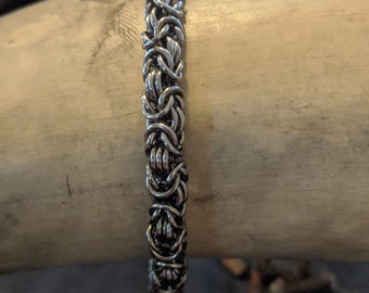 Fine stainless Byzantine Bracelet