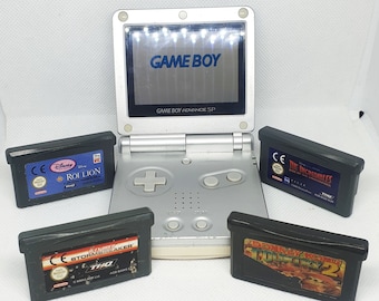 Nintendo Game Boy Advance GBA SP Silver System AGS 001 Mint New
