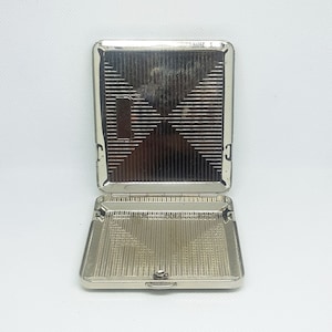 Elegantes Vintage Zigarettenetui - einzigartiges Geschenk für Männer Feuerzeug - Klassisches Rauchzubehör Geschenk für Raucher