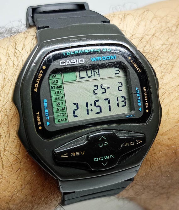 Rare Vintage Unisex Casio DBF-50W Mod 1010 Telememo 50 Database