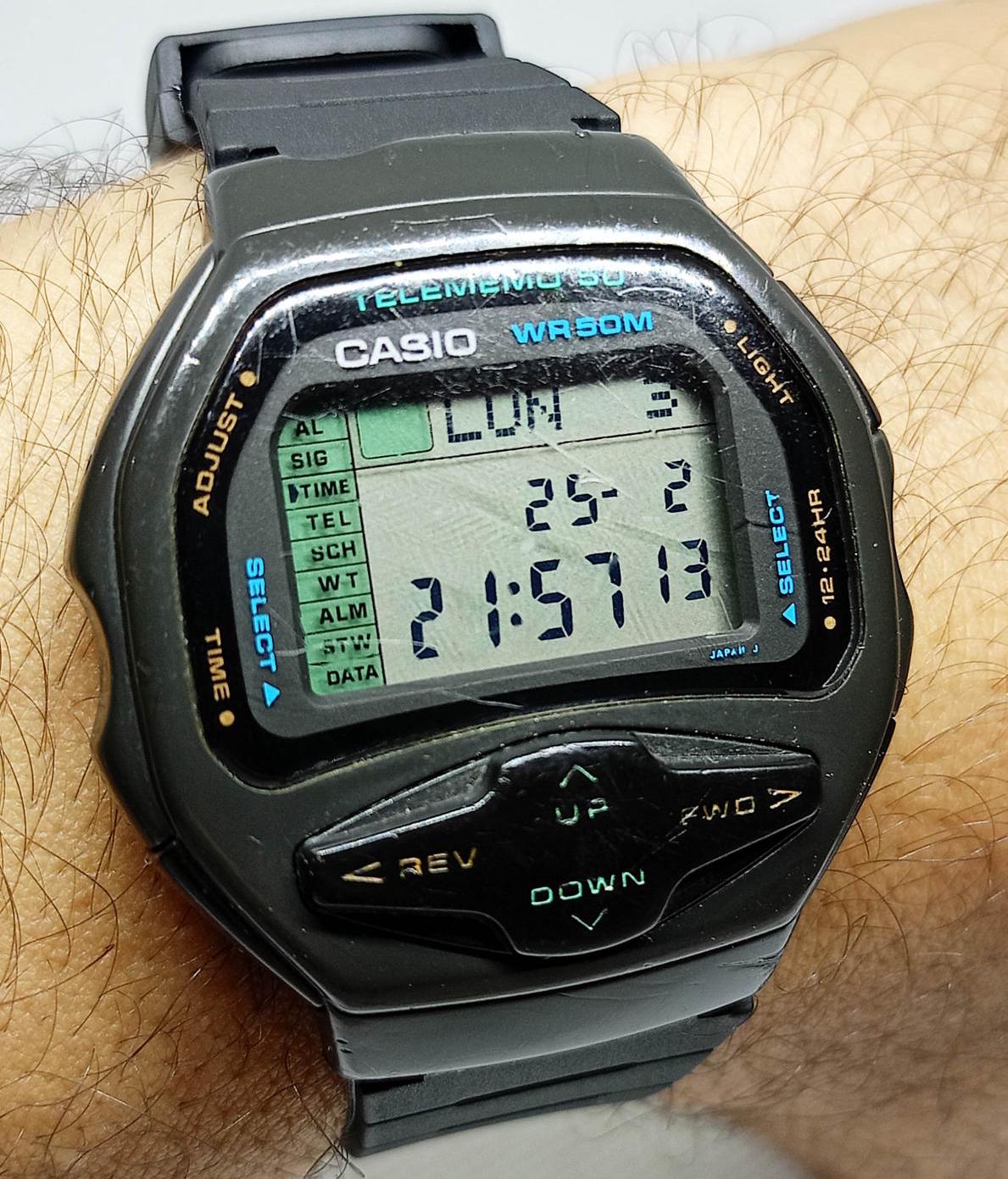 Rare Vintage Unisex Casio DBF-50W Mod 1010 Telememo 50 Database