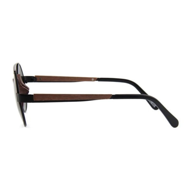 Zinj Walnut Wood Frame and Arms With Matt Black Metal Detail Etsy
