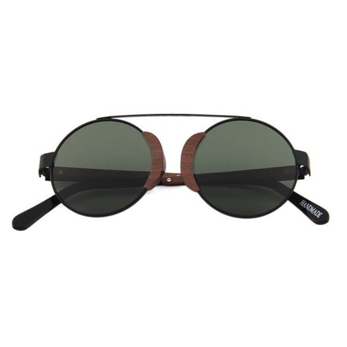 Zinj Walnut Wood Frame and Arms With Matt Black Metal Detail Etsy