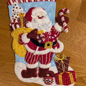 Finished 18-inch Bucilla Stocking