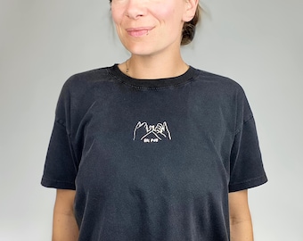 Crop T-Shirt, Glitter, GIRL POWER, Feminism, Illustration, Fairtrade