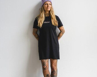 HDGDL T-shirt dress, leopard print, girlfriend, statement, organic cotton, Fairtrade