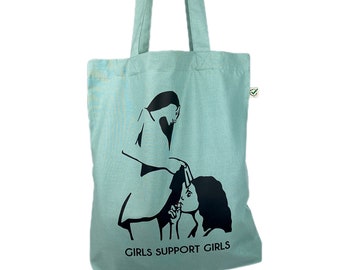 Stoffbeutel, Girls support Girls, Feminismus, Statement , Fairtrade