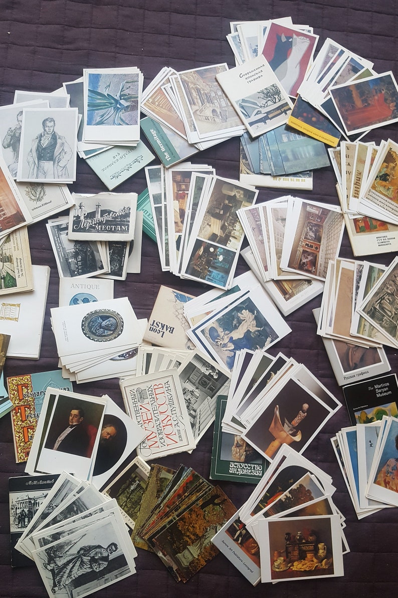 350pcs. Postcard set 23 art 1963-1990