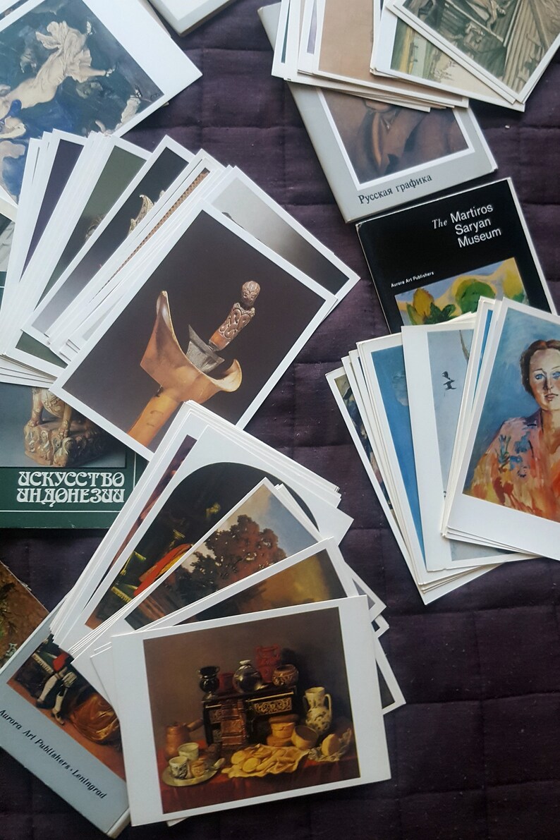 350pcs. Postcard set 23 art 1963-1990