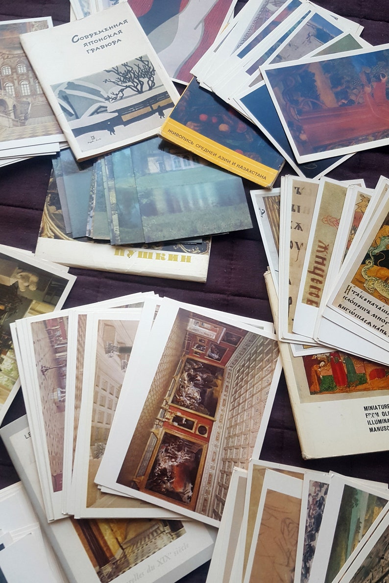 350pcs. Postcard set 23 art 1963-1990