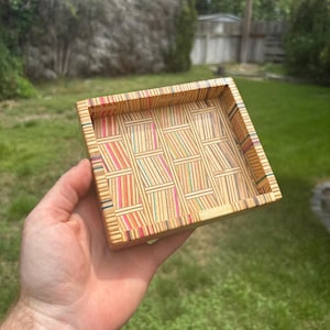 Wooden Tray made from Recycled Skateboards