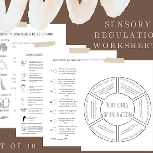 Sensory Intervention Ideas Therapy Session Handouts Sensory Regulation Worksheets Occupational Therapy Interventions Social Work Child Life Specialist Paraprofessional OT Ideas Pediatric Session Ideas Teacher Education Worksheets Teens Adults