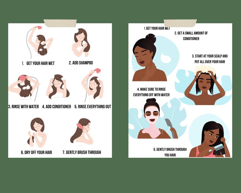 Hygiene Reminders, Self Care Visual Aids, Showering Reminders, Hygiene ...