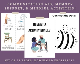 Dementia Activity Bundle: 75 Pages of Memory & Communication Aids