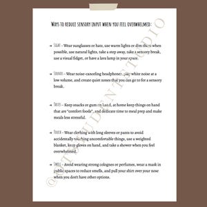 Sensory Intervention Ideas Therapy Session Handouts Sensory Regulation Worksheets Occupational Therapy Interventions Social Work Child Life Specialist Paraprofessional OT Ideas Pediatric Session Ideas Teacher Education Worksheets Teens Adults