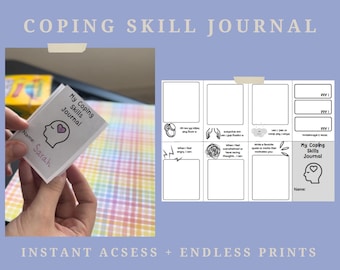Coping Skills Journal: Self-Regulation Activities (Printable)