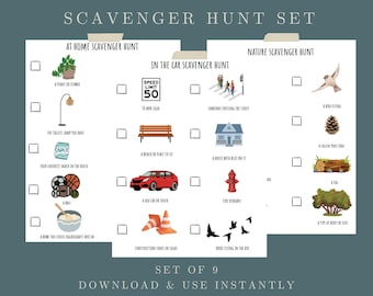 Activities for the Car, Road Trip Scavenger Hunts, Scavenger Hunt for Car Rides, Keep Kids Busy in the Car, Roadtrip Regulation Ideas