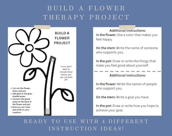 Build-a-Flower Printable Craft: Therapy Activity for Kids