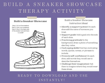 Build a Sneaker Printable: Therapy Craft Activity (PDF Download)
