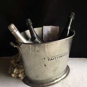 A Mid Century French Taittinger Champagne Bucket - - Online