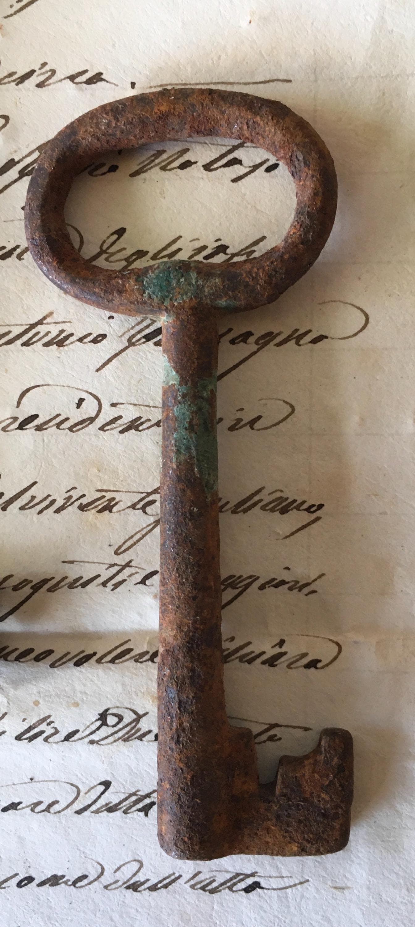 アンティークフレンチアイアンキー、シャトーデコレーション、3個