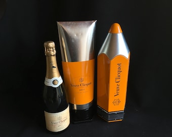VEUVE CLICQUOT Vintage isotherme tube EN potlood. Gebruikt.  Prijs voor 2.