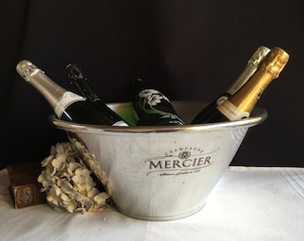 Vintage MERCIER Champagne, Extra large, multi bottle, double magnum, Champagne cooler, wine cooler, ice bucket. Vasque, Orfeverie D’Anjou