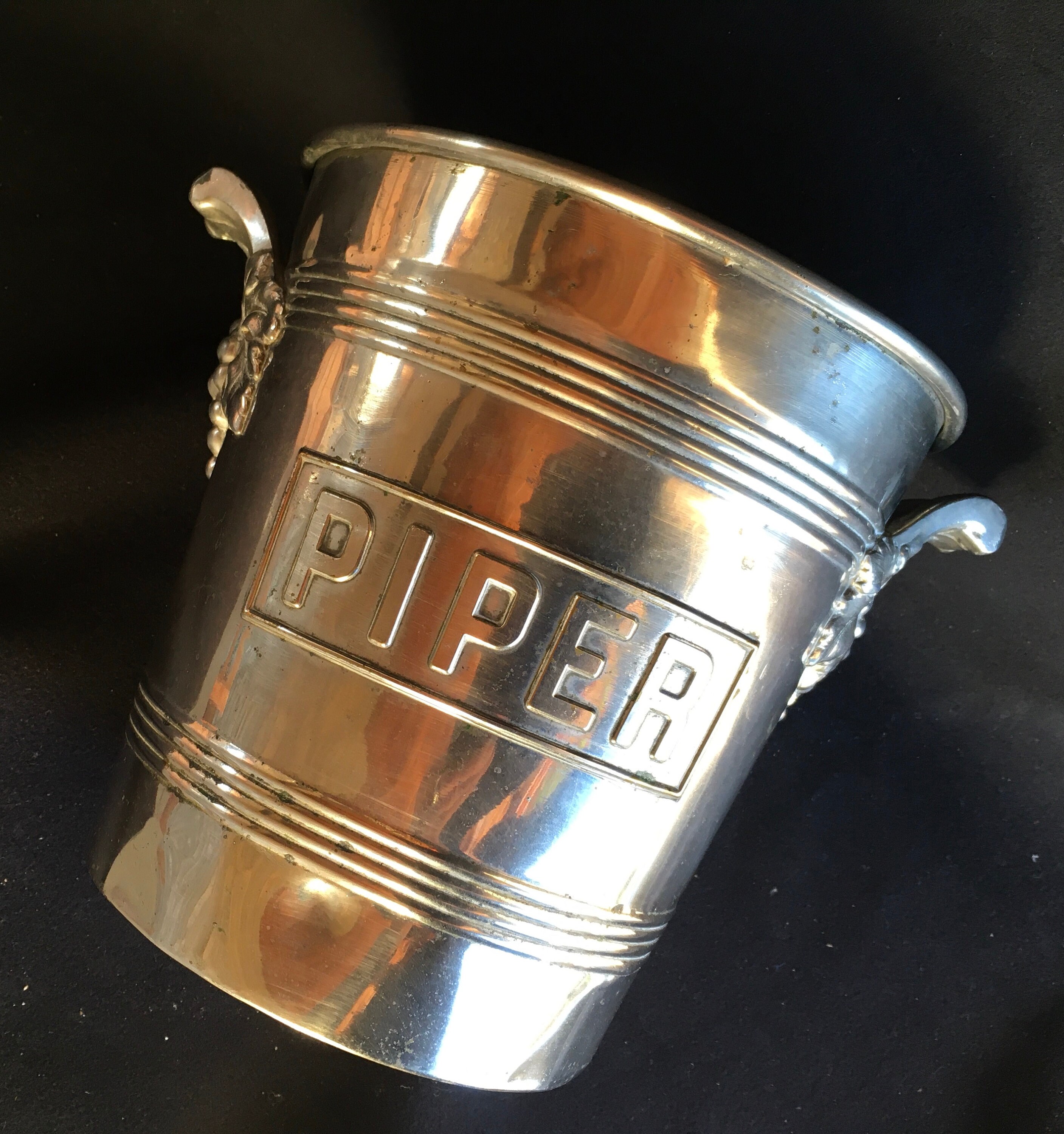 Antique Français Piper - Heidsieck Refroidisseur de Champagne Des Années 1920, Seau à Glace, Refroid