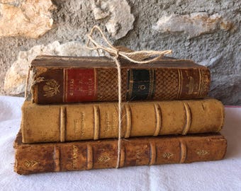 Set of 13 18th Century/19th Century French Leather Bound