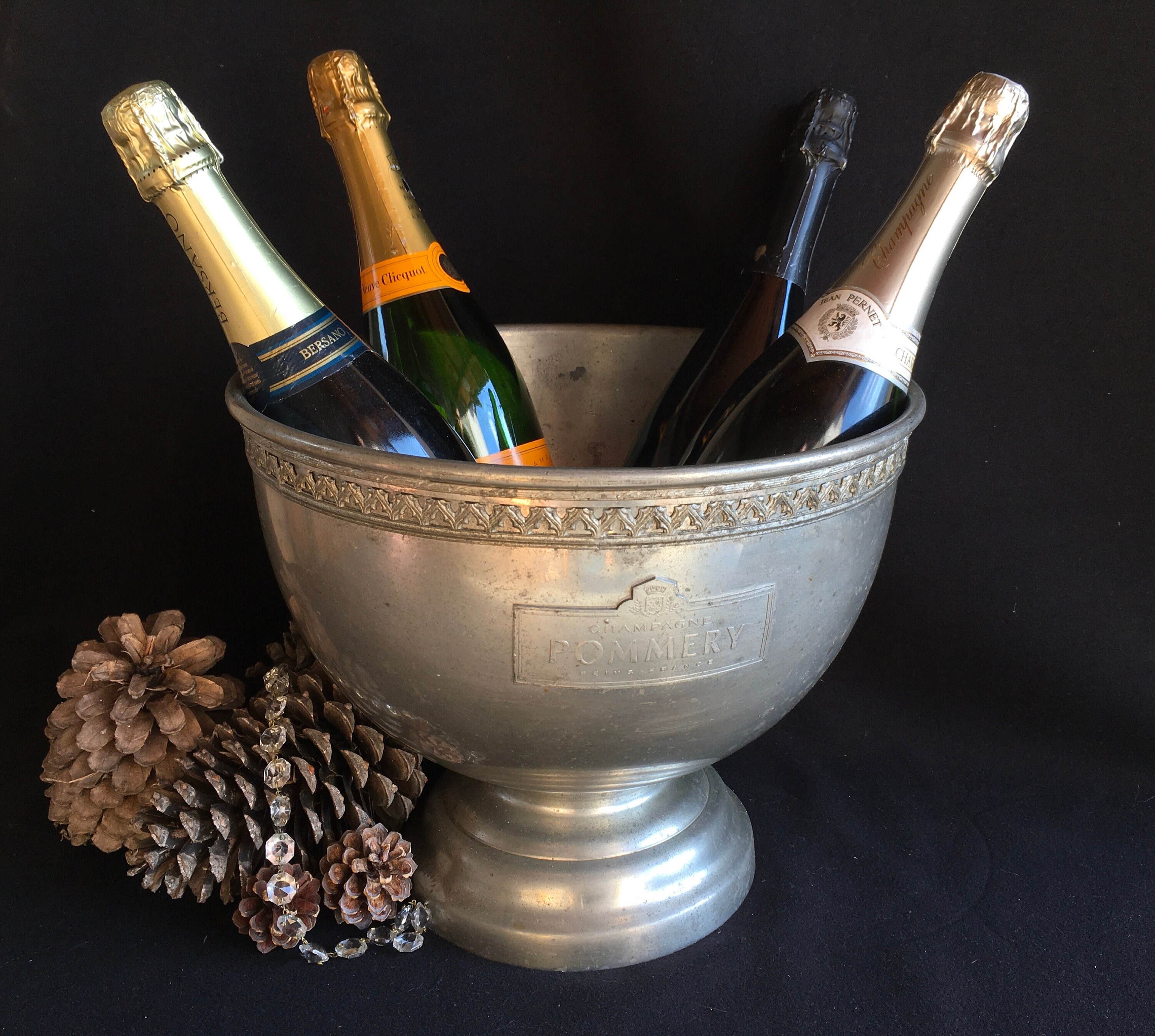 Pommery Vintage Multi Bouteille Seau à Champagne, Refroidisseur de Vin, Seau Glace.